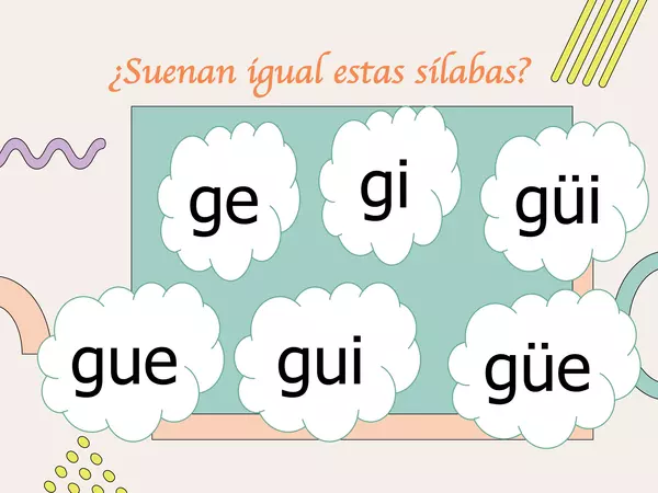 Combinación ge-gi-gue-gui-güe-güi | profe.social