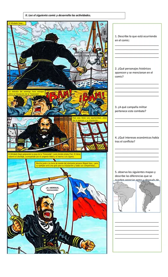 Guía ilustrada la guerra del Pacifico. 