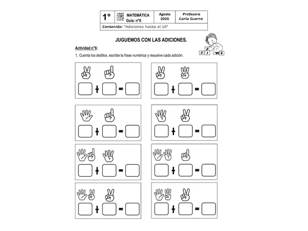 Adiciones hasta el 10 
