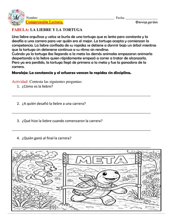 Fábulas Clásicas (Comprensión Lectora)