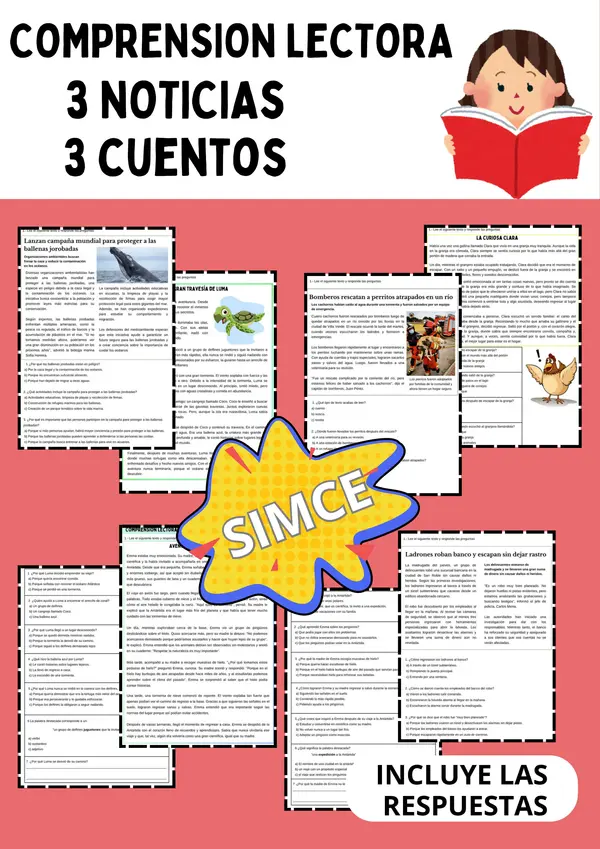 Comprensión lectora 3, SIMCE