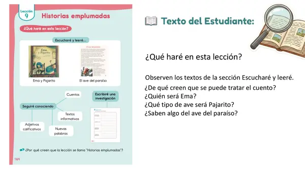 Lección 9 "Historias Emplumadas" 2° Básico Leo Primero