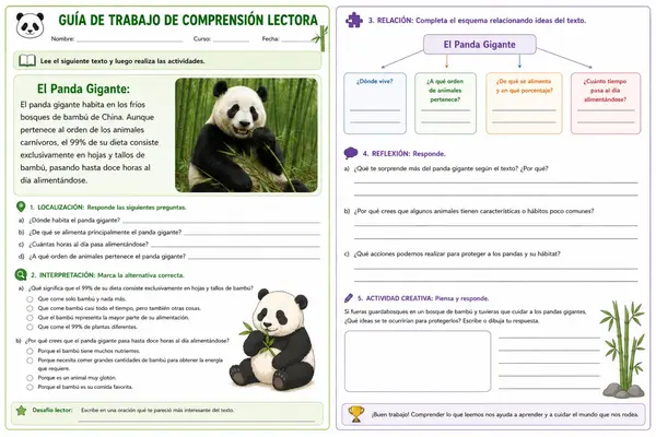 comprensión lectora 1 