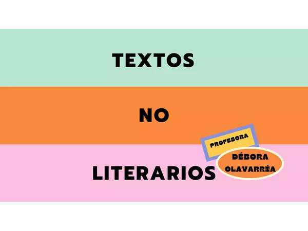 Textos no literarios/ texto instructivo