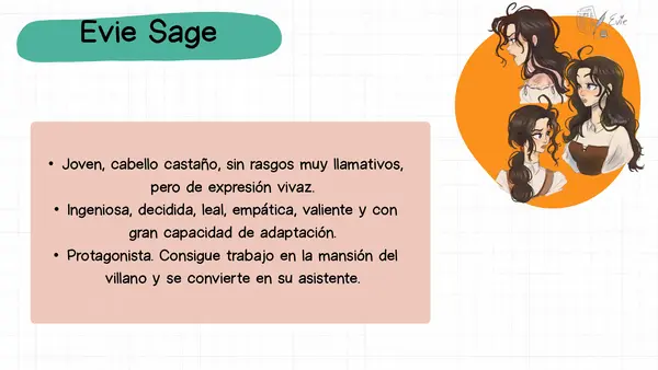 Asistente del villano - Descripción de personajes