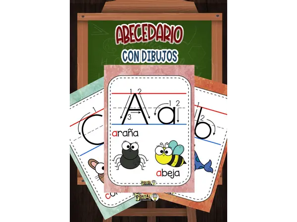 Poster de Abecedario con dibujos