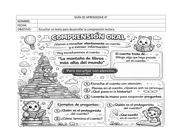 Guía de Comprensión Oral: "La montaña de libros más alta del mundo"
