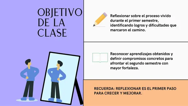 Orientación: Reflexionamos sobre nuestro primer semestre