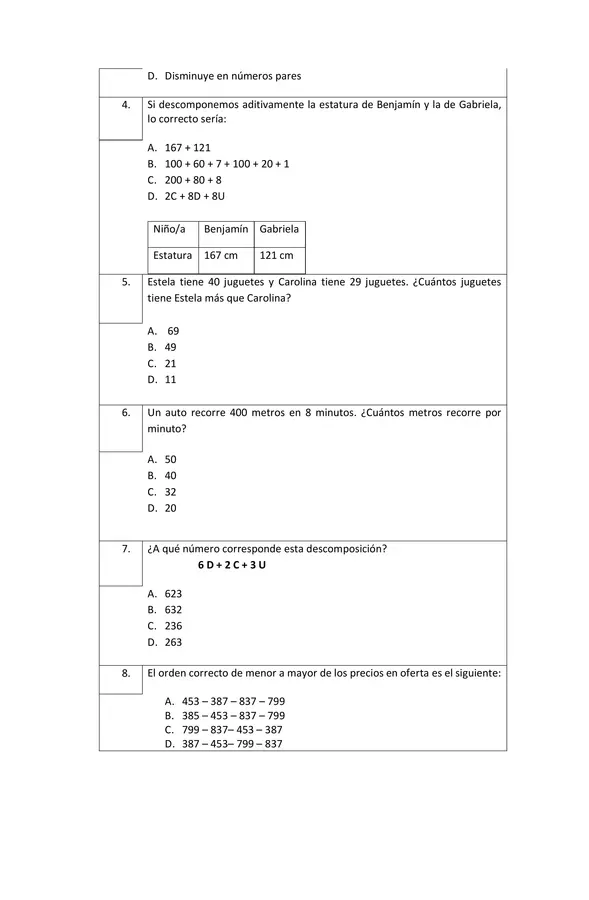 Cobertura Curricular Matemática  N°1 3ro básico
