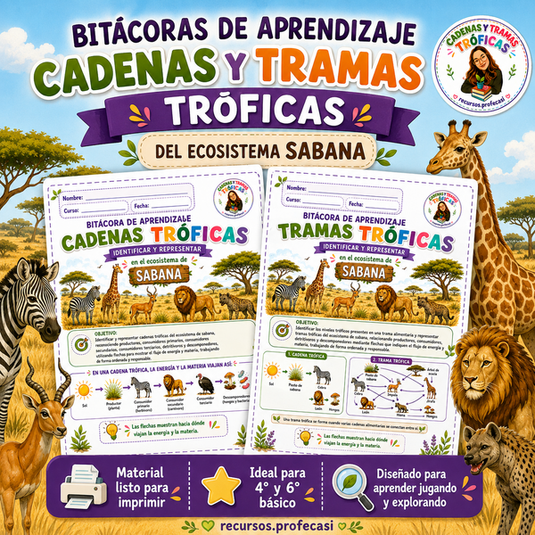 Bitacoras de aprendizaje cadenas y tramas tróficas en el ecosistema de sabana
