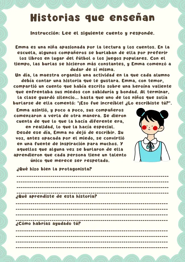Cuadernillo de actividades alto al bullying