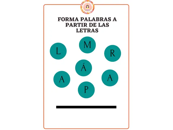 Forma palabras a partir de las letras