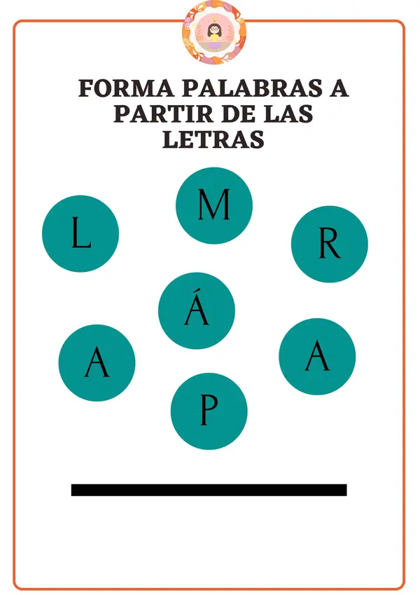 Forma palabras a partir de las letras