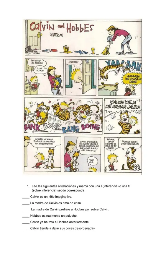 7mo/8vo: Inferir en textos multimodales y narrativos  - Preguntas tipo SIMCE