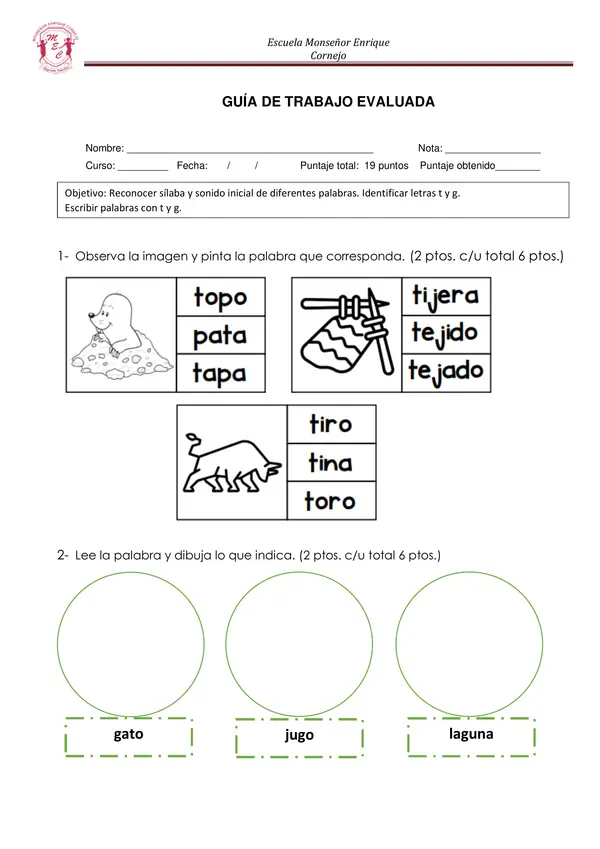 Guía lecciones pato y gato