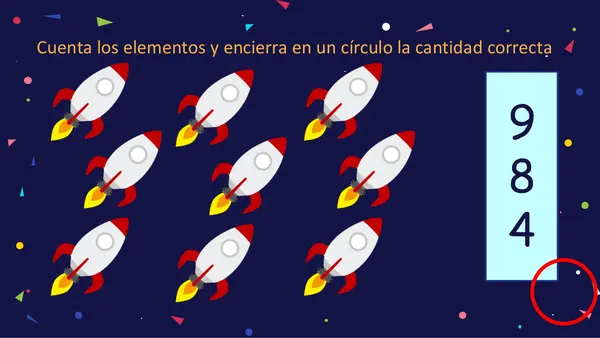Conteo de elementos del 1 al 10