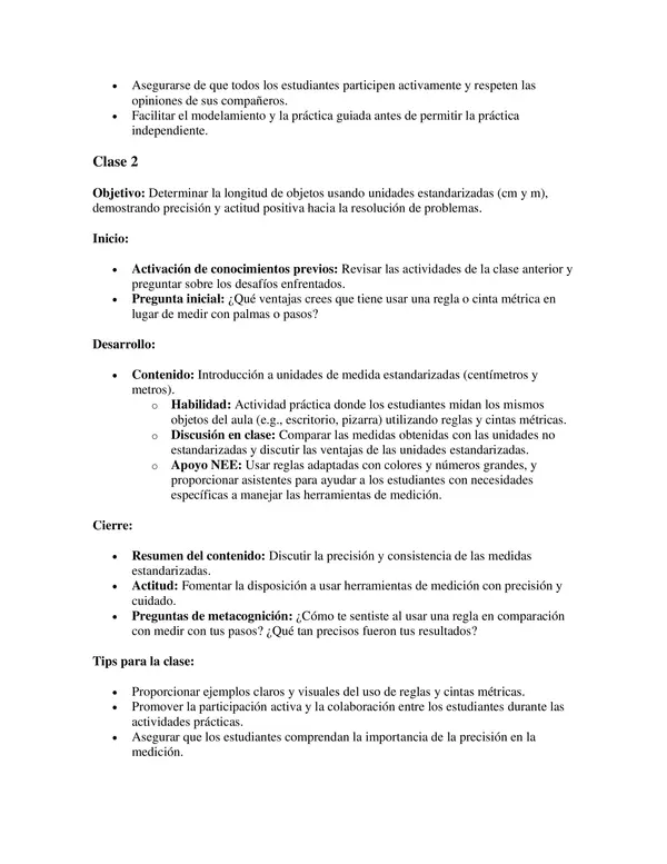 Estructura básica, 3 clases con tips para Evaluación Docente oa19 matematica segundo basico