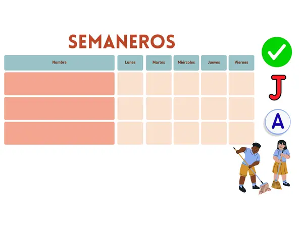 PANEL DE SEMANEROS CON REGLAS