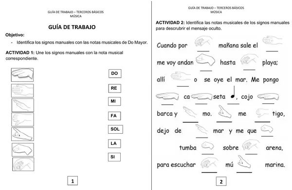 GUÍA DE TRABAJO SIGNOS MANUALES