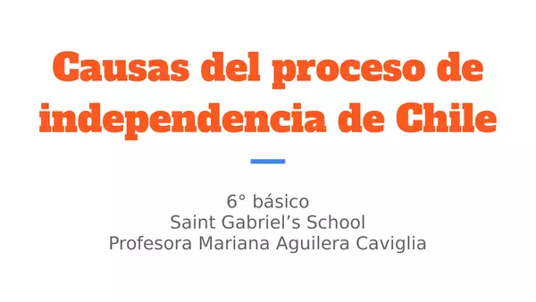 Causas del proceso de independencia de Chile