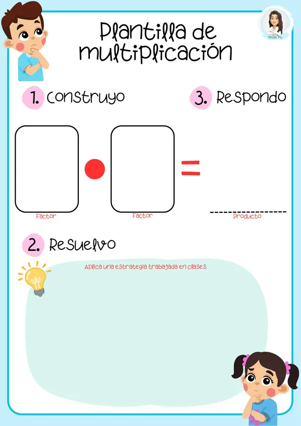 Plantilla de multiplicación 