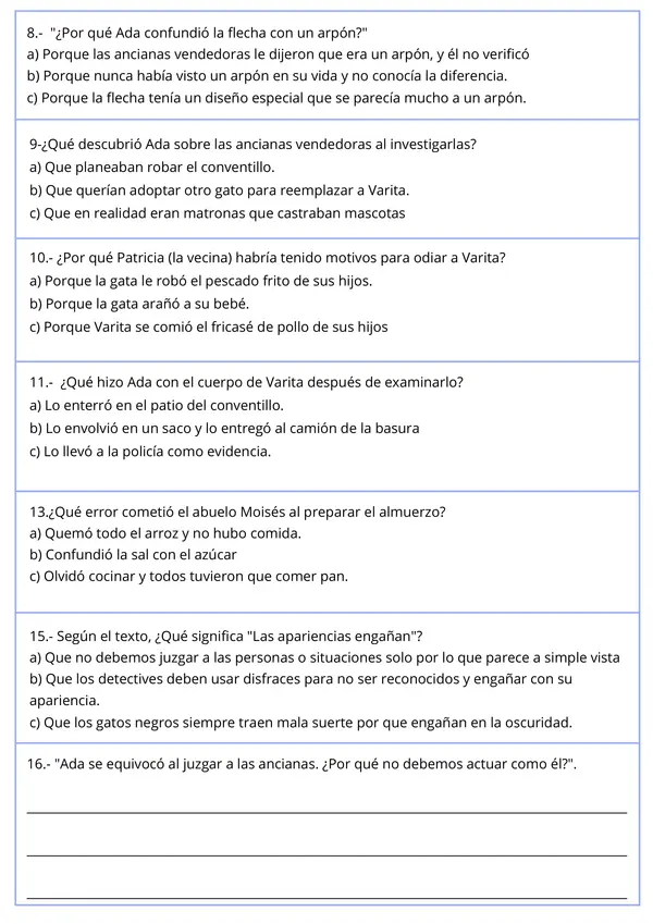 Evaluación Plan Lector: "Ada y su Varita" - Pepe Pelayo | 3° - 5° Básico