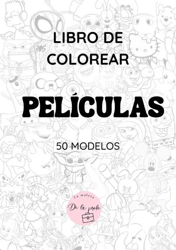 Libro de Colorear: Películas (50 modelos)