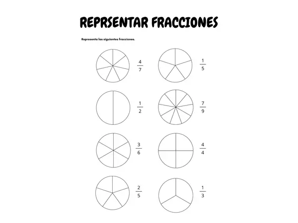 REPRESENTAR FRACCIONES