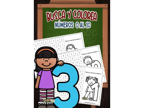 Busca y Colorea los Números