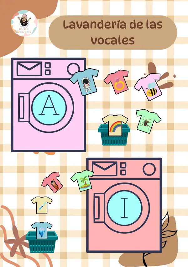 Lavandería de las vocales 