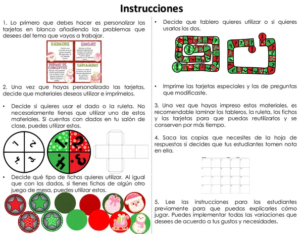 Navidad: juego de mesa personalizable