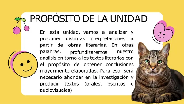 PPT INTRODUCCIÓN UNIDAD 2: "ELABORAR Y COMUNICAR INTERPRETACIONES LITERARIAS" III° M