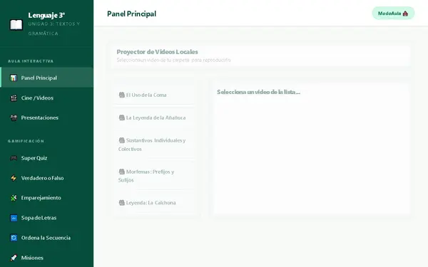 Lenguaje y Comunicación 3° Básico (Agosto) , WEB PARA AULA, ACTIVIDADES GAMIFICADAS