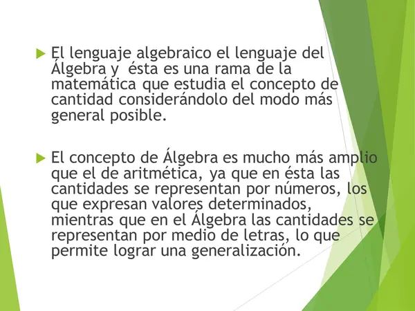  LENGUAJE ALGEBRAICO , MATEMATICAS, PRIMERO MEDIO