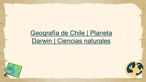 Chile junto a la cordillera de los Andes y el océano Pacífico.