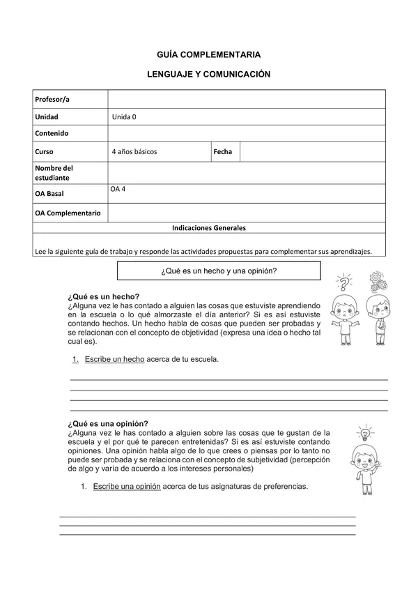 Hecho u opinión