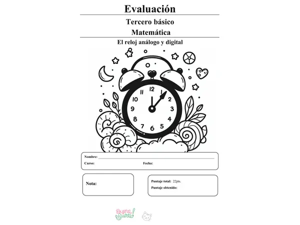 Evaluación reloj análogo y digital