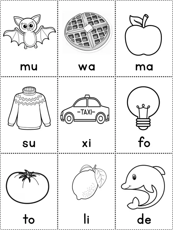 Lotería de sílabas