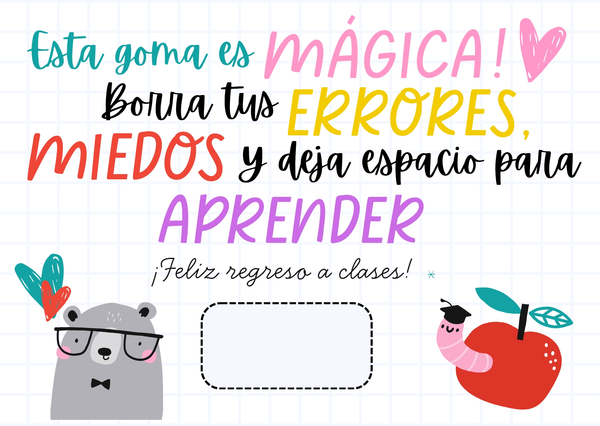 Tarjeta de Bienvenida con Obsequio 