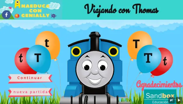 viajando con Thomas, gamificando con la letra T