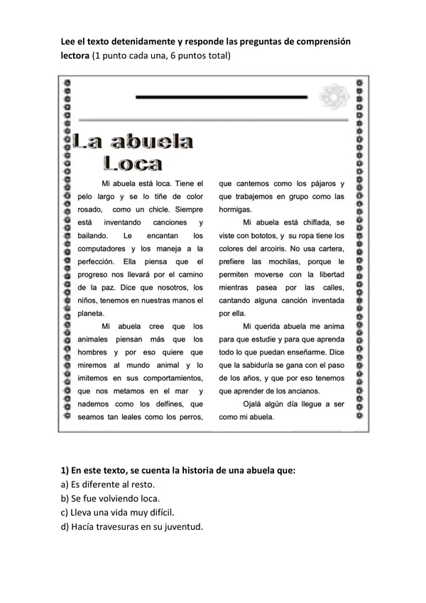 Evaluación sumativa Lenguaje y Comunicación