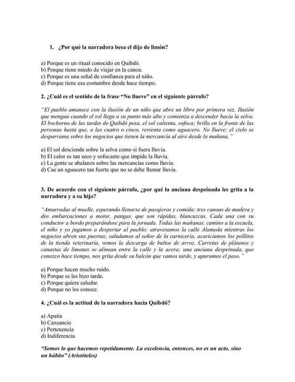MINI ENSAYO 3-1 (32 PREGUNTAS) TEXTOS LITERARIOS