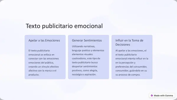 Tipos de texto publicitario