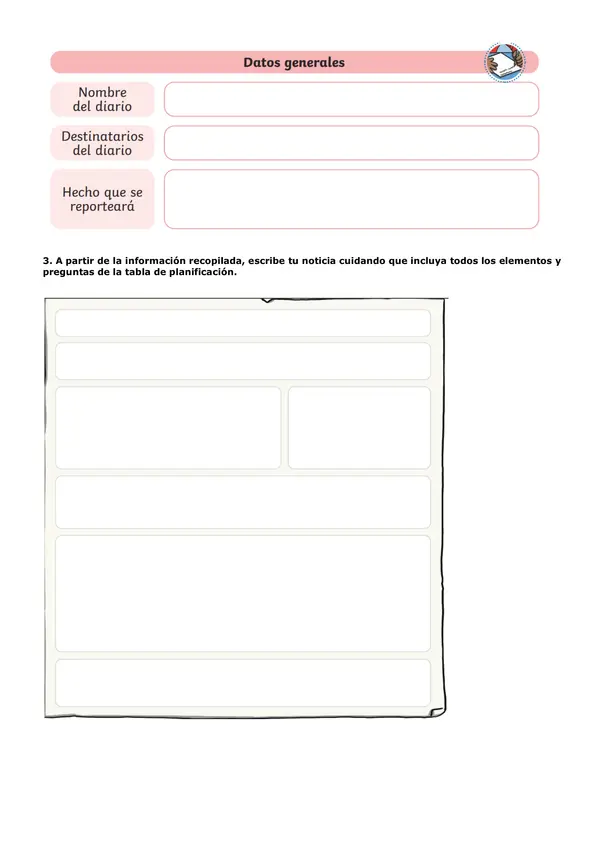 Guia la noticia lenguaje 5to