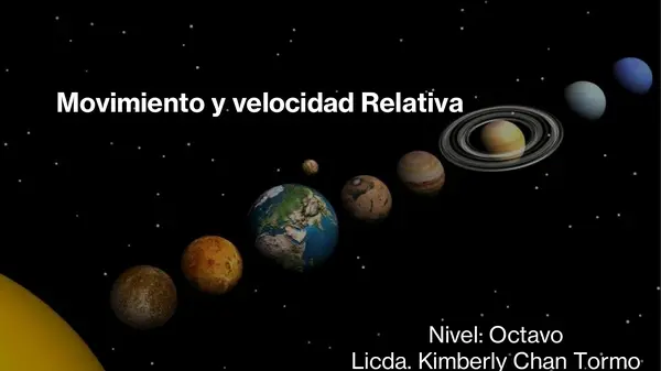 El movimiento relativo