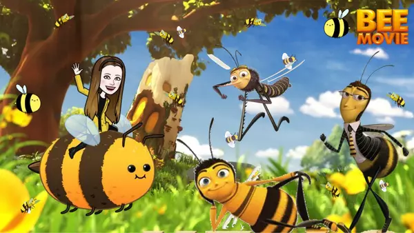 Plantilla para tus clases de la película Bee Movie.