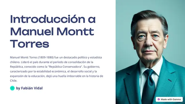 Presidentes de Chile - Manuel Montt Torres