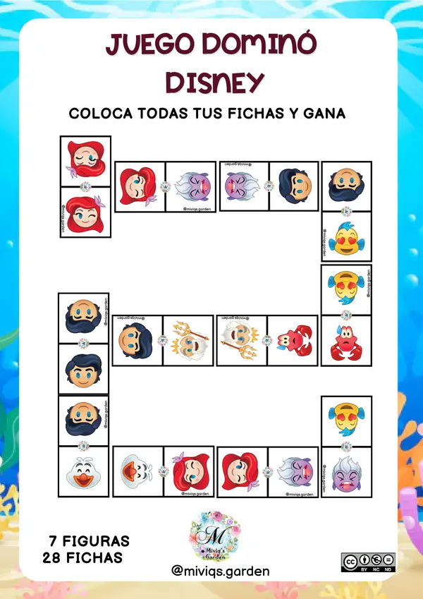 Dominó de La Sirenita