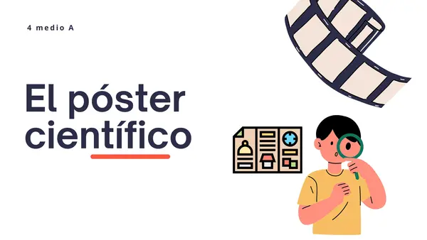 Poster científico 4 medio. Lectura y escritura especializada
