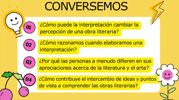 PPT INTRODUCCIÓN UNIDAD 2: "ELABORAR Y COMUNICAR INTERPRETACIONES LITERARIAS" III° M
